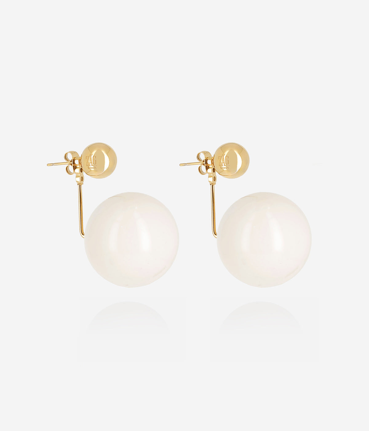 Boucles d'oreilles Aloisia (Acier doré)