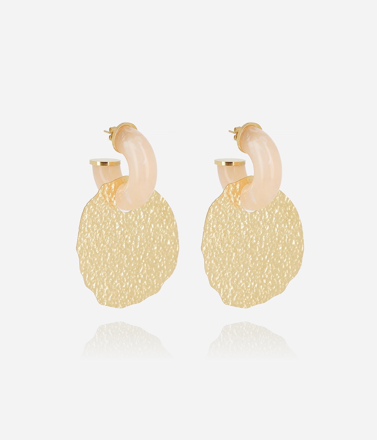 Boucles d'oreilles Moe (Acier doré)