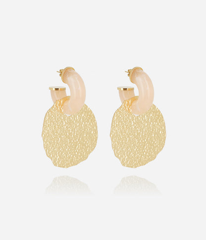 Boucles d'oreilles Moe (Acier doré)