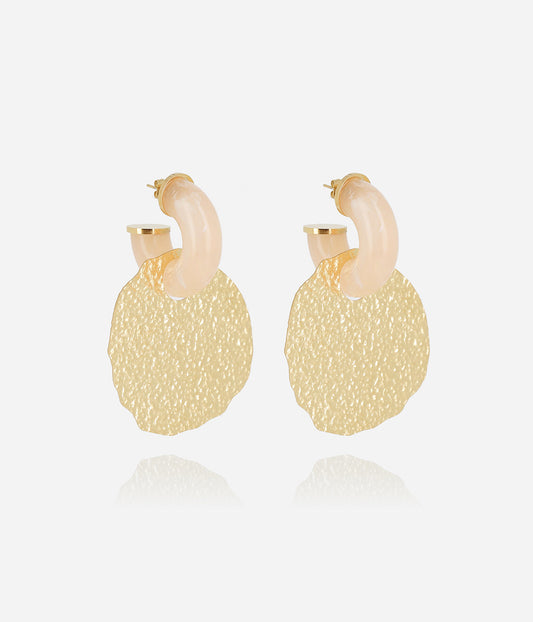 Boucles d'oreilles Moe (Acier doré)