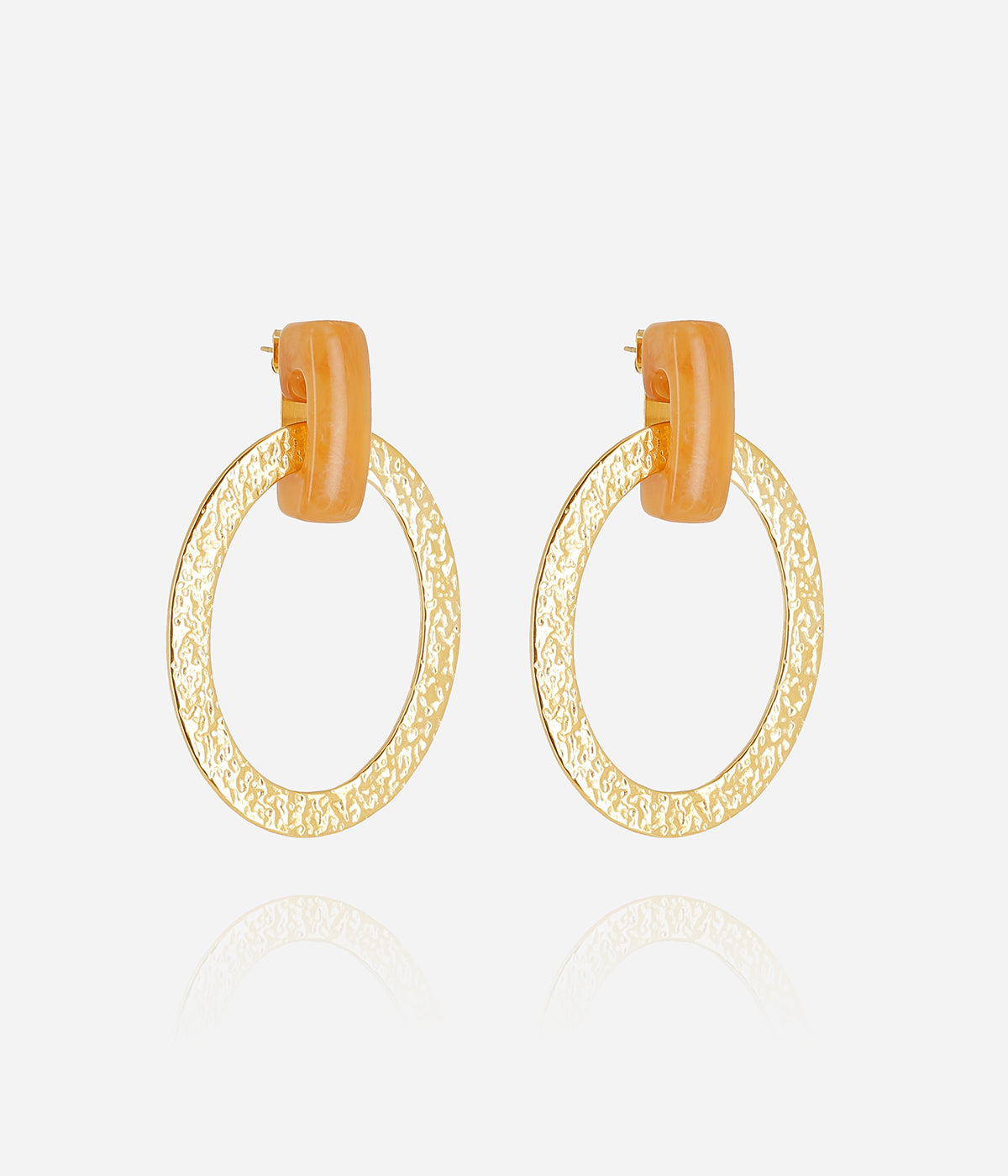 Boucles d'oreilles Adelaide (Acier doré)