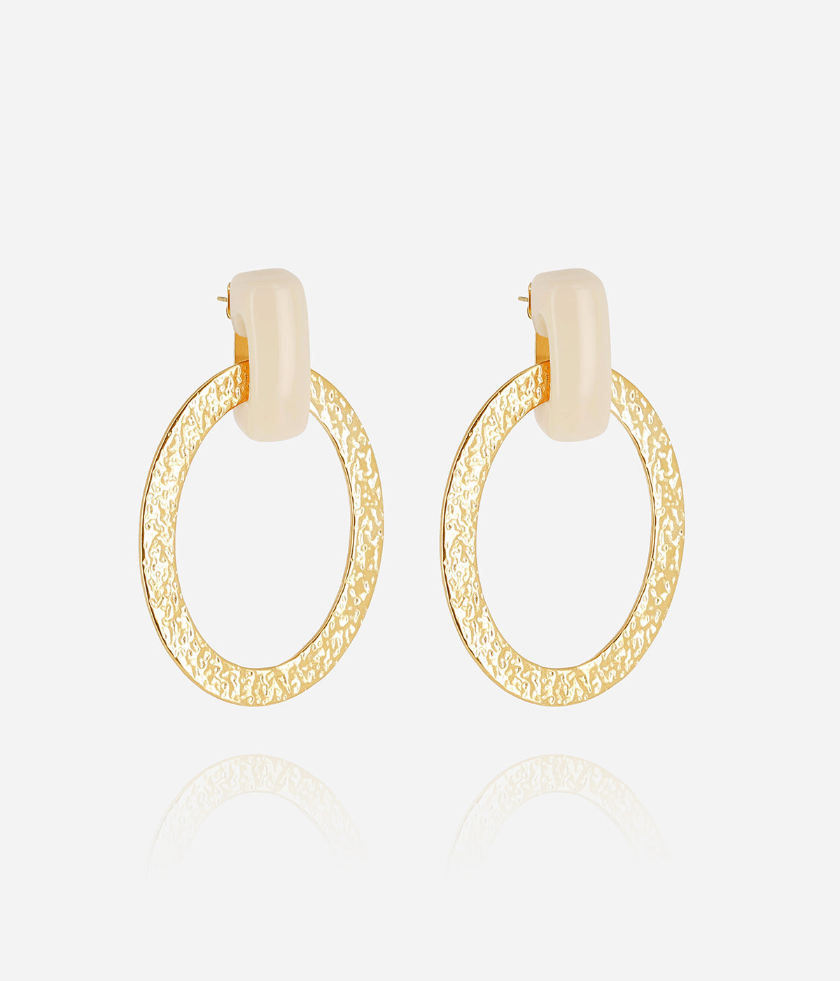 Boucles d'oreilles Adelaide (Acier doré)