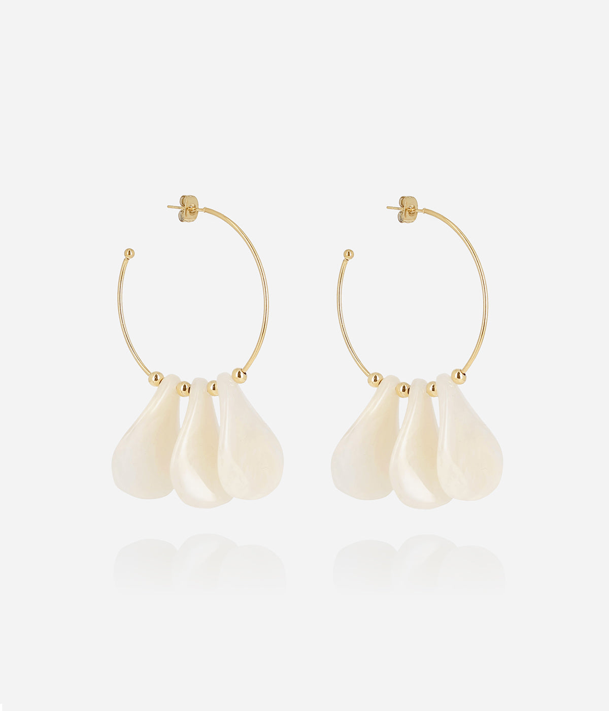 Boucles d'oreilles Ruta (Acier doré)