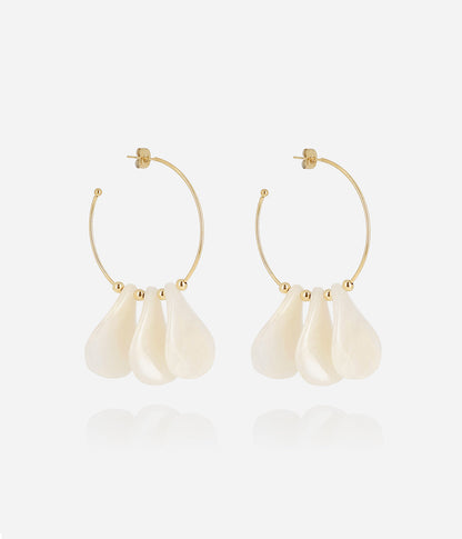 Boucles d'oreilles Ruta (Acier doré)