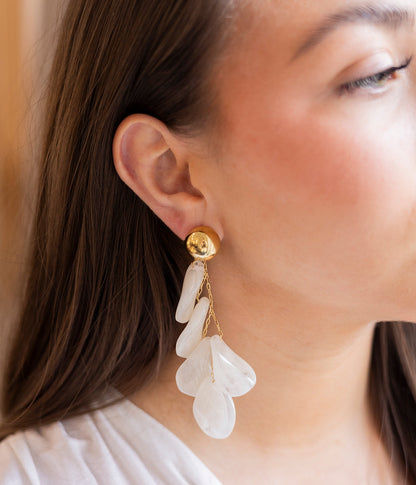 Boucles d'oreilles Keru (Acier doré)