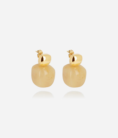 Boucles d'oreilles Oedipe (Acier doré)