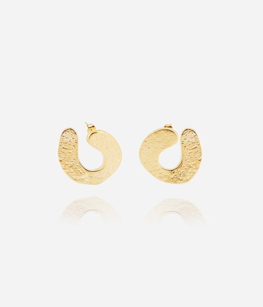 Boucles d'oreilles Brio (Acier doré)