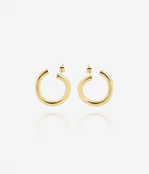 Boucles d'oreilles Mimos (Acier doré)