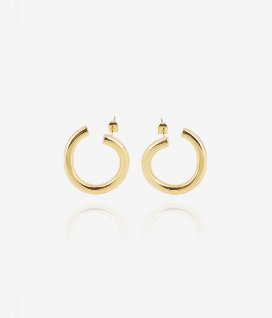 Boucles d'oreilles Mimos (Acier doré)