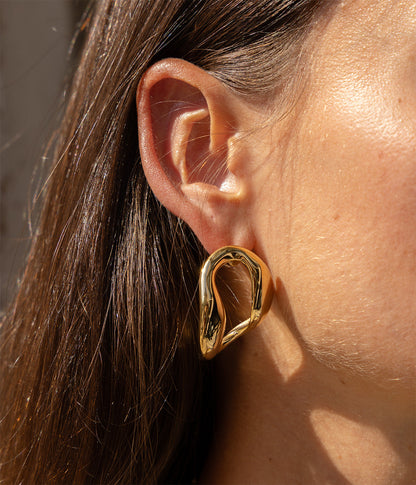 Boucles d'oreilles Odessa (Acier doré)