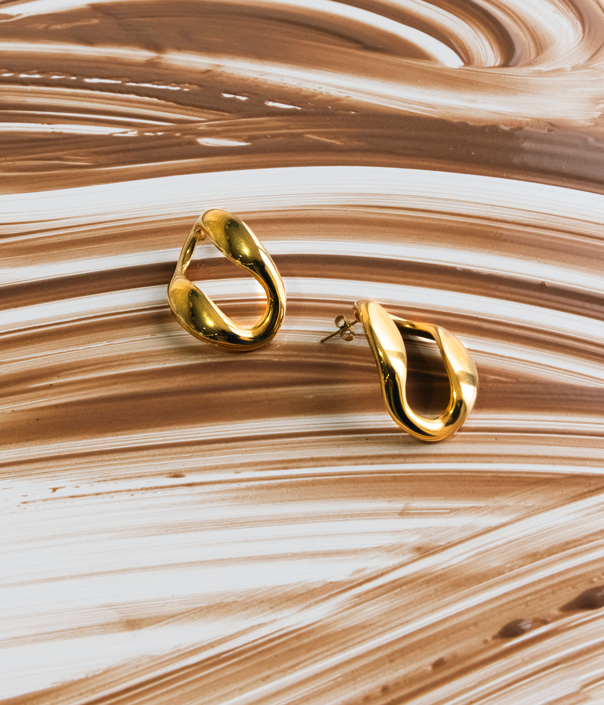 Boucles d'oreilles Odessa (Acier doré)