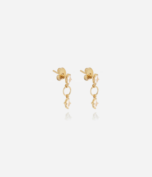 Boucles d'oreilles Deneba (Acier doré)