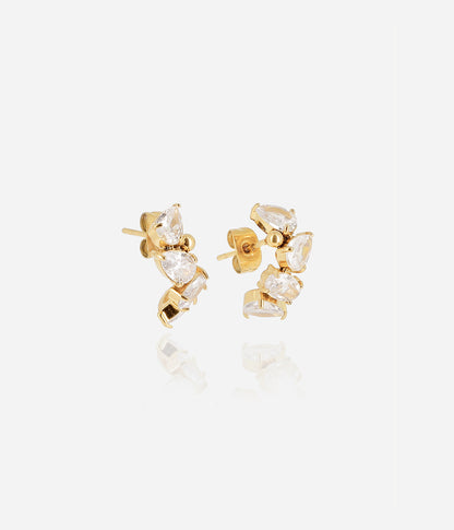 Boucles d'oreilles Cosia (Acier doré)