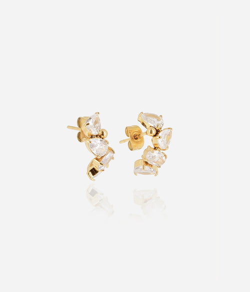 Boucles d'oreilles Cosia (Acier doré)