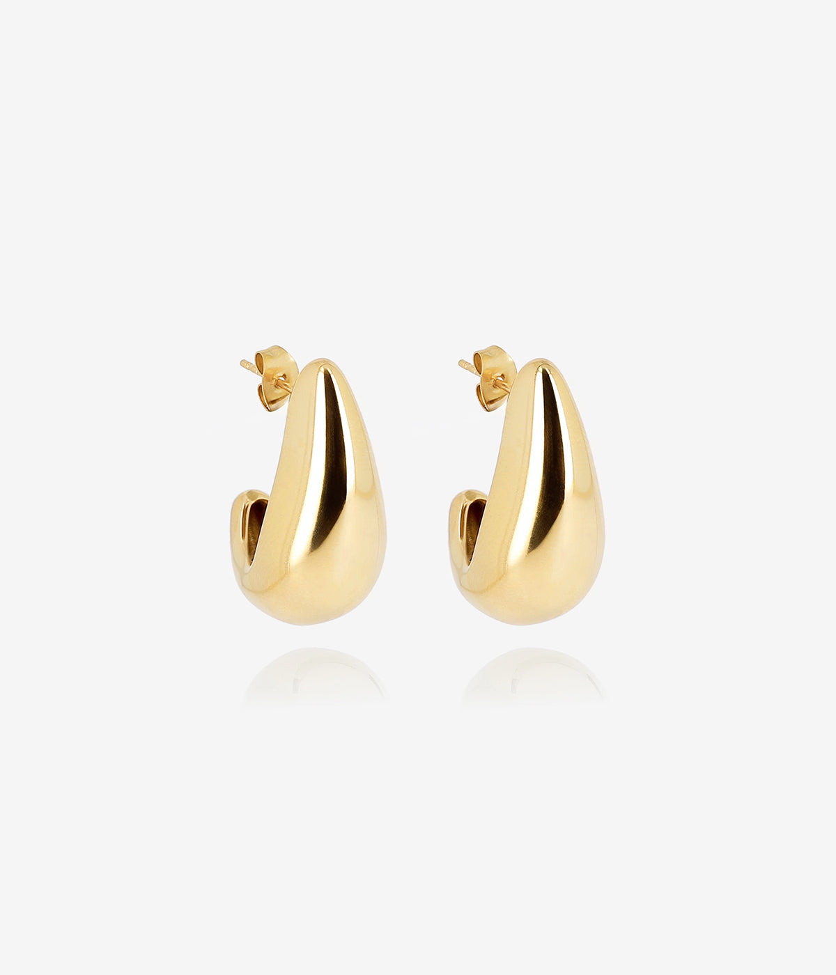 Boucles d'oreilles Agua (Acier doré)