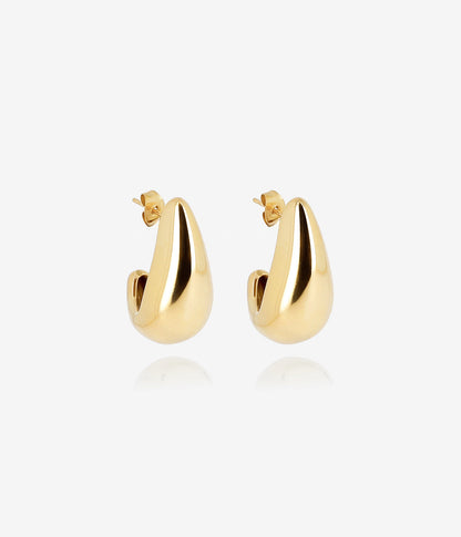 Boucles d'oreilles Agua (Acier doré)