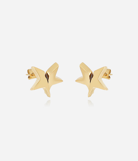 Boucles d'oreilles Angel (Acier doré)
