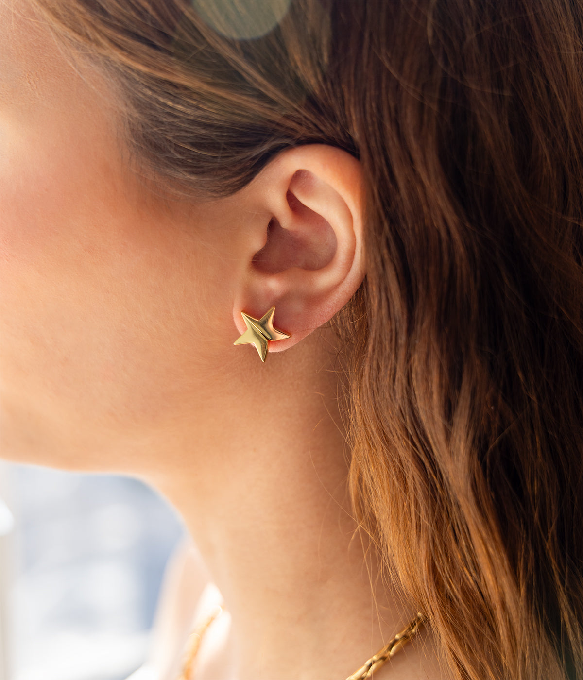 Boucles d'oreilles Angel (Acier doré)