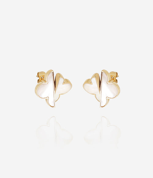 Boucles d'oreilles Azzo (Acier doré)