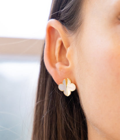Boucles d'oreilles Azzo (Acier doré)
