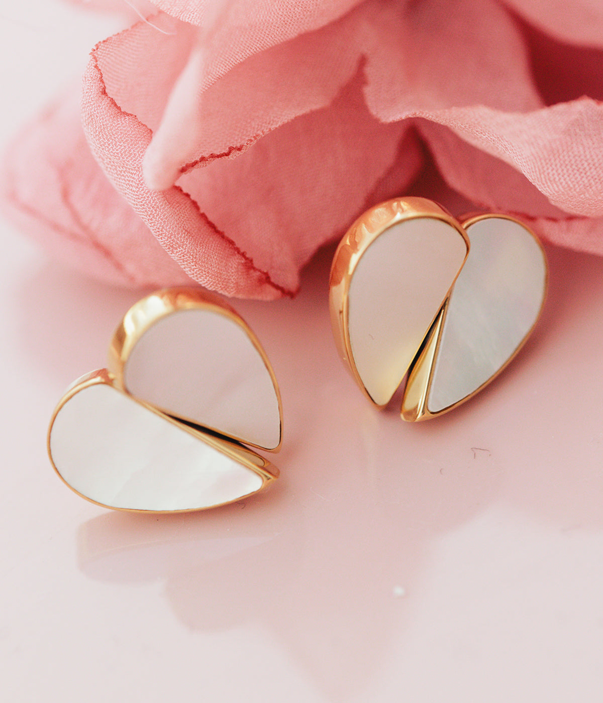 Boucles d'oreilles Basilio (Acier doré)