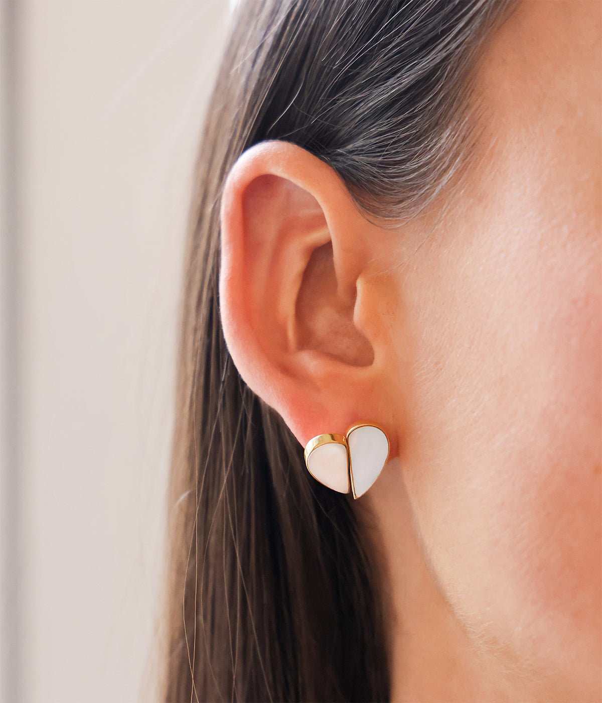 Boucles d'oreilles Basilio (Acier doré)