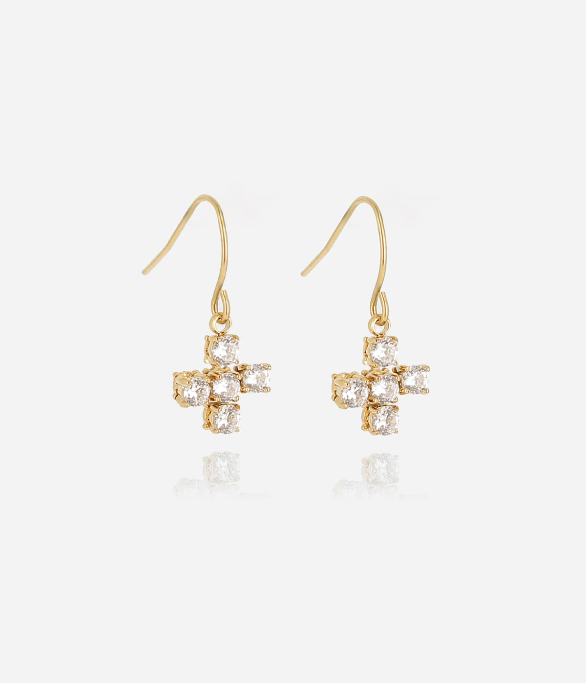 Boucles d'oreilles Conti (Acier doré)