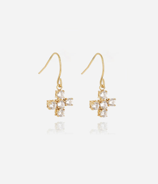 Boucles d'oreilles Conti (Acier doré)