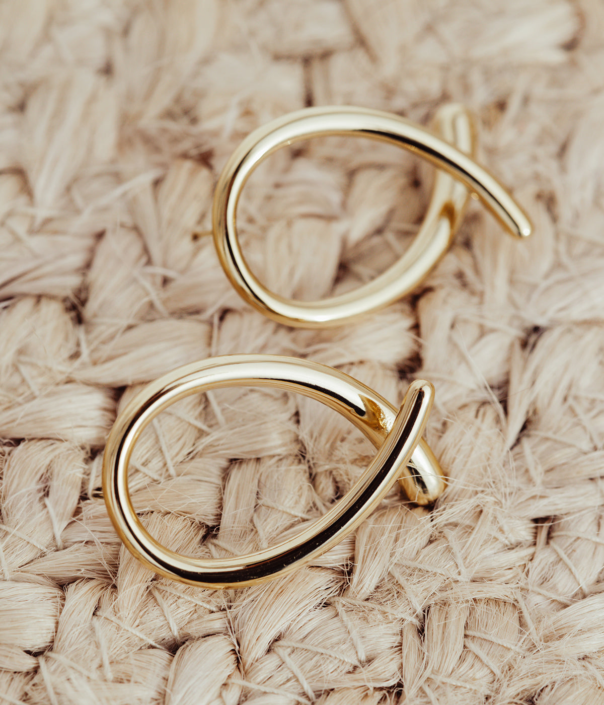 Boucles d'oreilles Coquette (Acier doré)