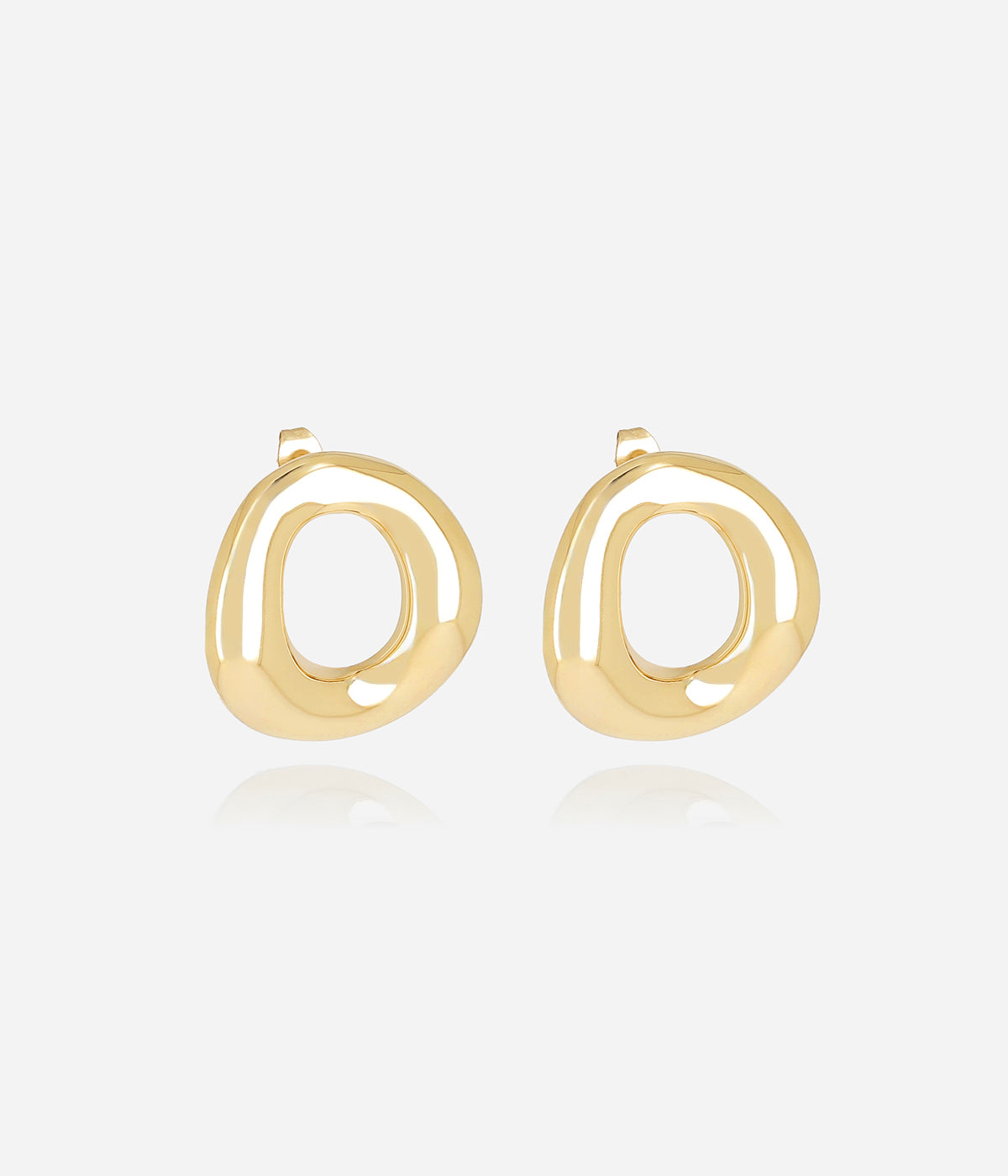 Boucles d'oreilles Cesira (Acier doré)