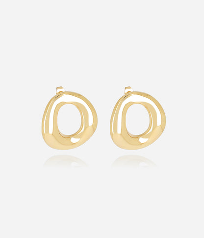 Boucles d'oreilles Cesira (Acier doré)
