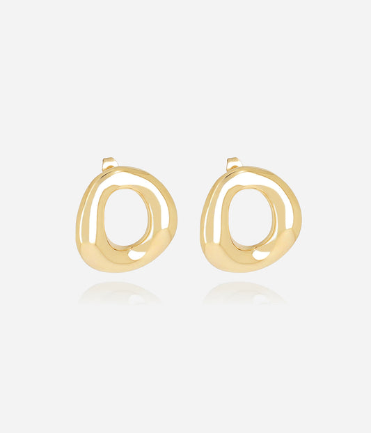 Boucles d'oreilles Cesira (Acier doré)