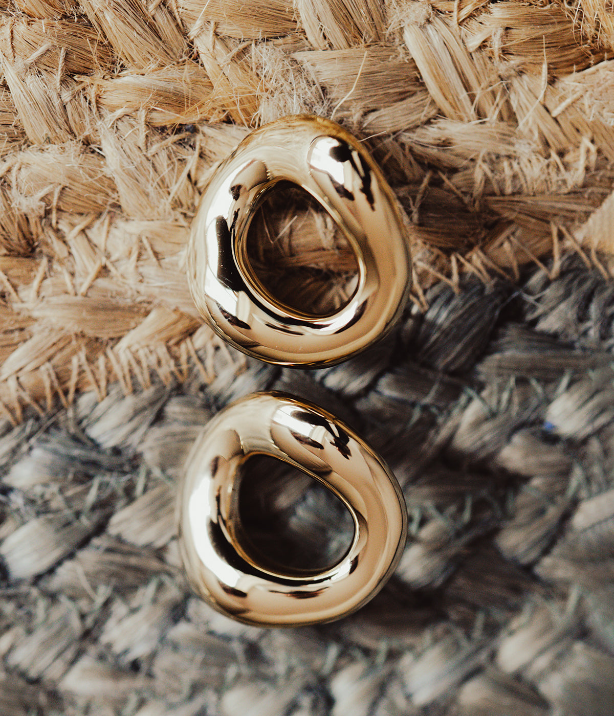 Boucles d'oreilles Cesira (Acier doré)