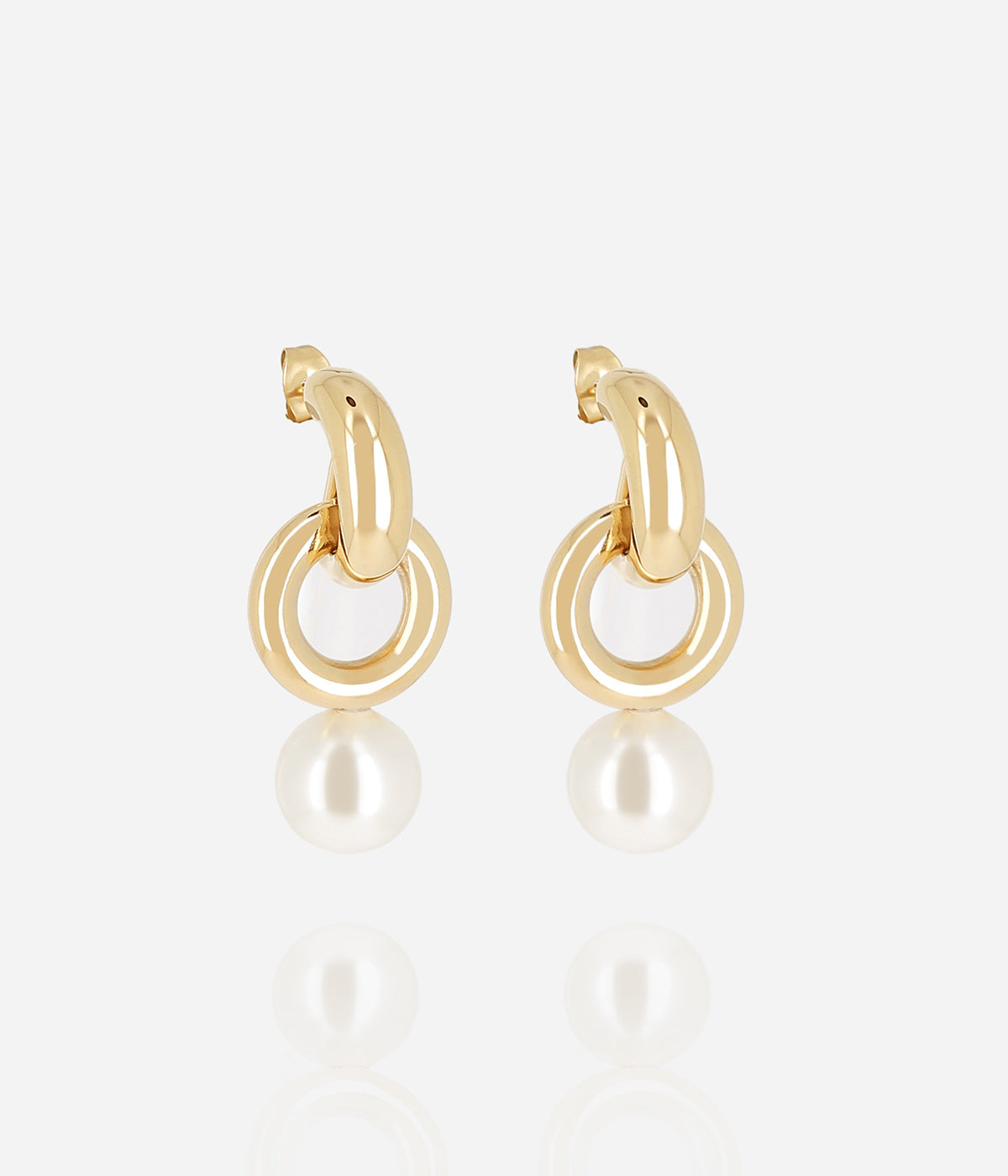 Boucles d'oreilles Laia (Acier doré)