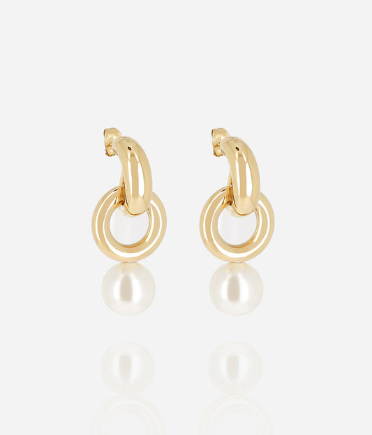 Boucles d'oreilles Laia (Acier doré)