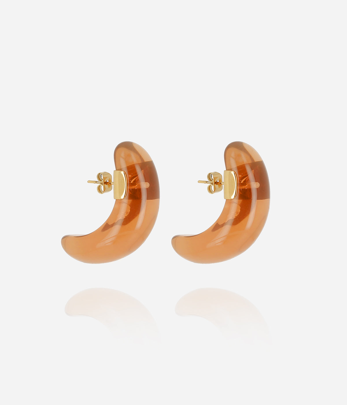 Boucles d'oreilles Nae (Acier doré)
