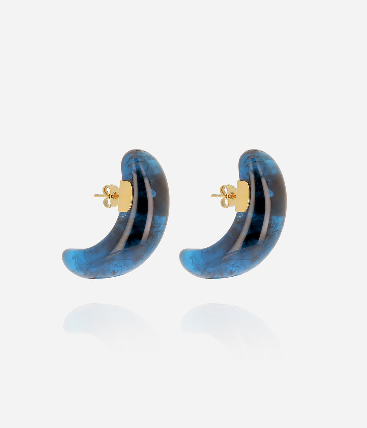 Boucles d'oreilles Nae (Acier doré)