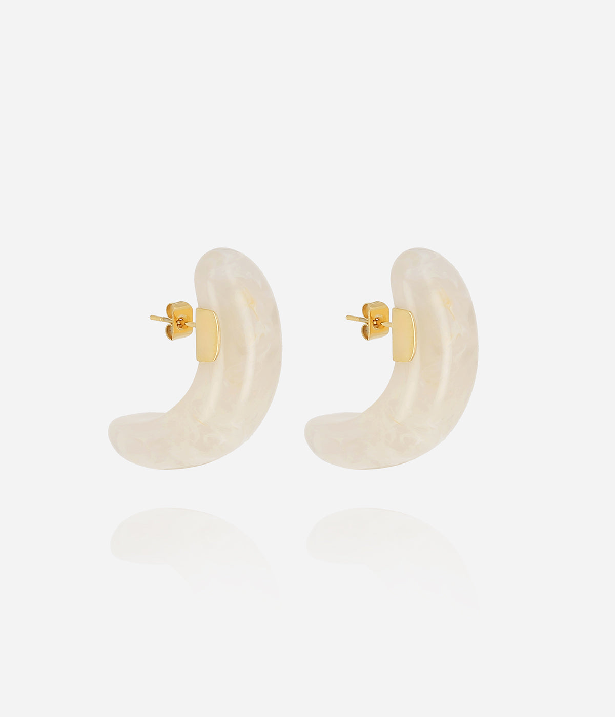 Boucles d'oreilles Nae (Acier doré)