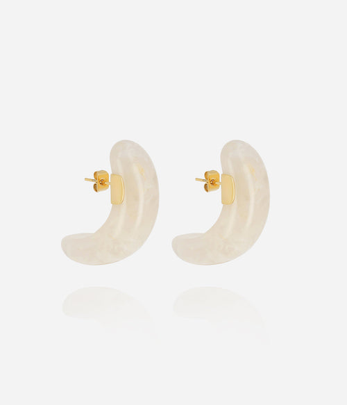 Boucles d'oreilles Nae (Acier doré)