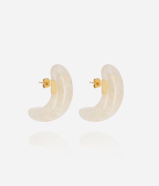 Boucles d'oreilles Nae (Acier doré)