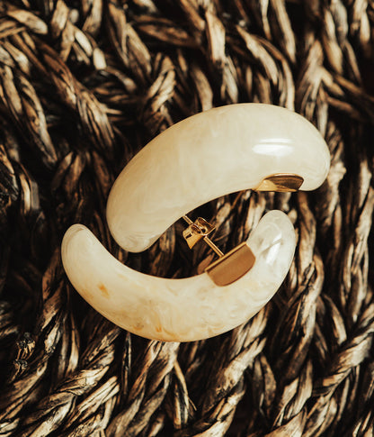 Boucles d'oreilles Nae (Acier doré)