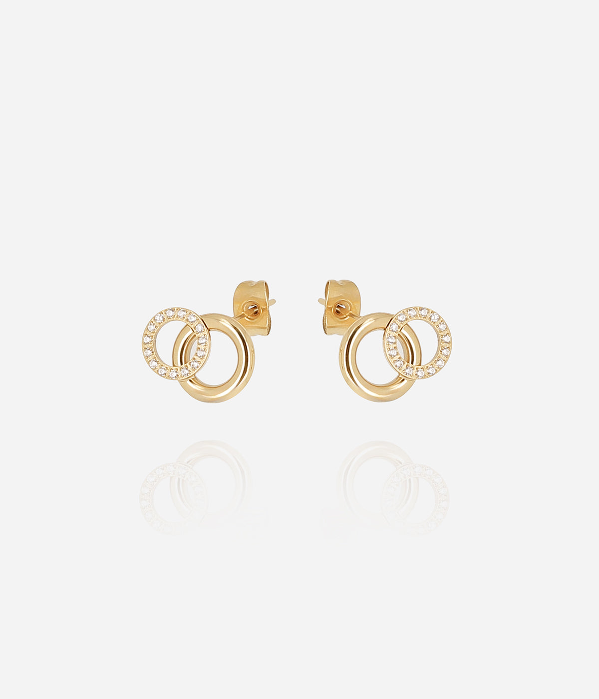 Boucles d'oreilles Antonio (Acier doré)