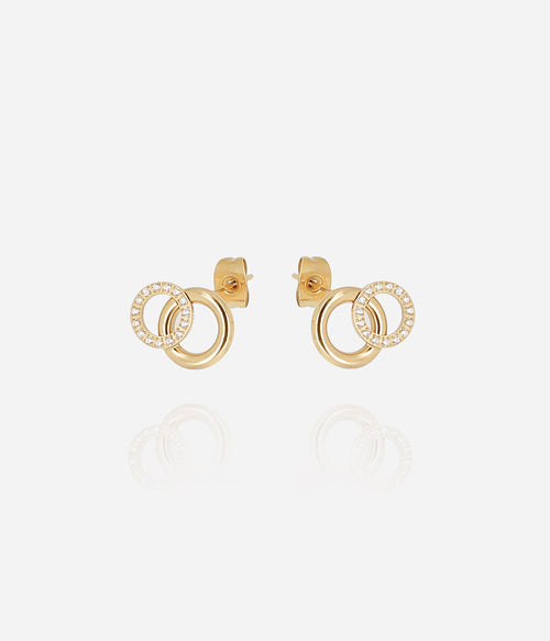 Boucles d'oreilles Antonio (Acier doré)