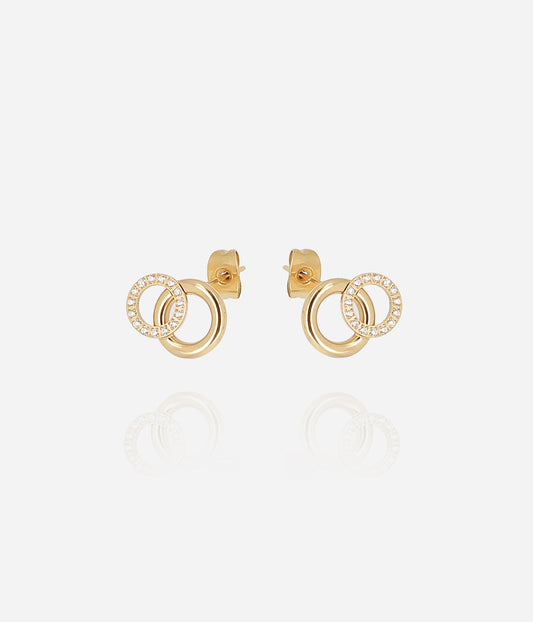 Boucles d'oreilles Antonio (Acier doré)