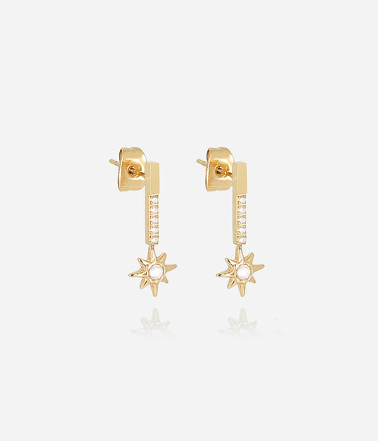 Boucles d'oreilles Dispara (Acier doré)