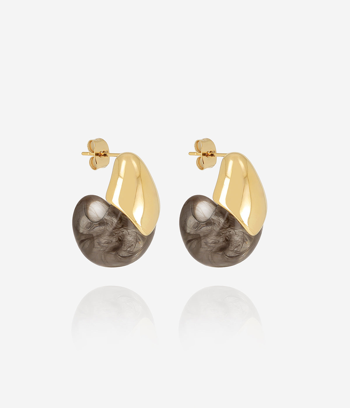 Boucles d'oreilles Merylie (Acier doré)