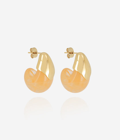 Boucles d'oreilles Merylie (Acier doré)