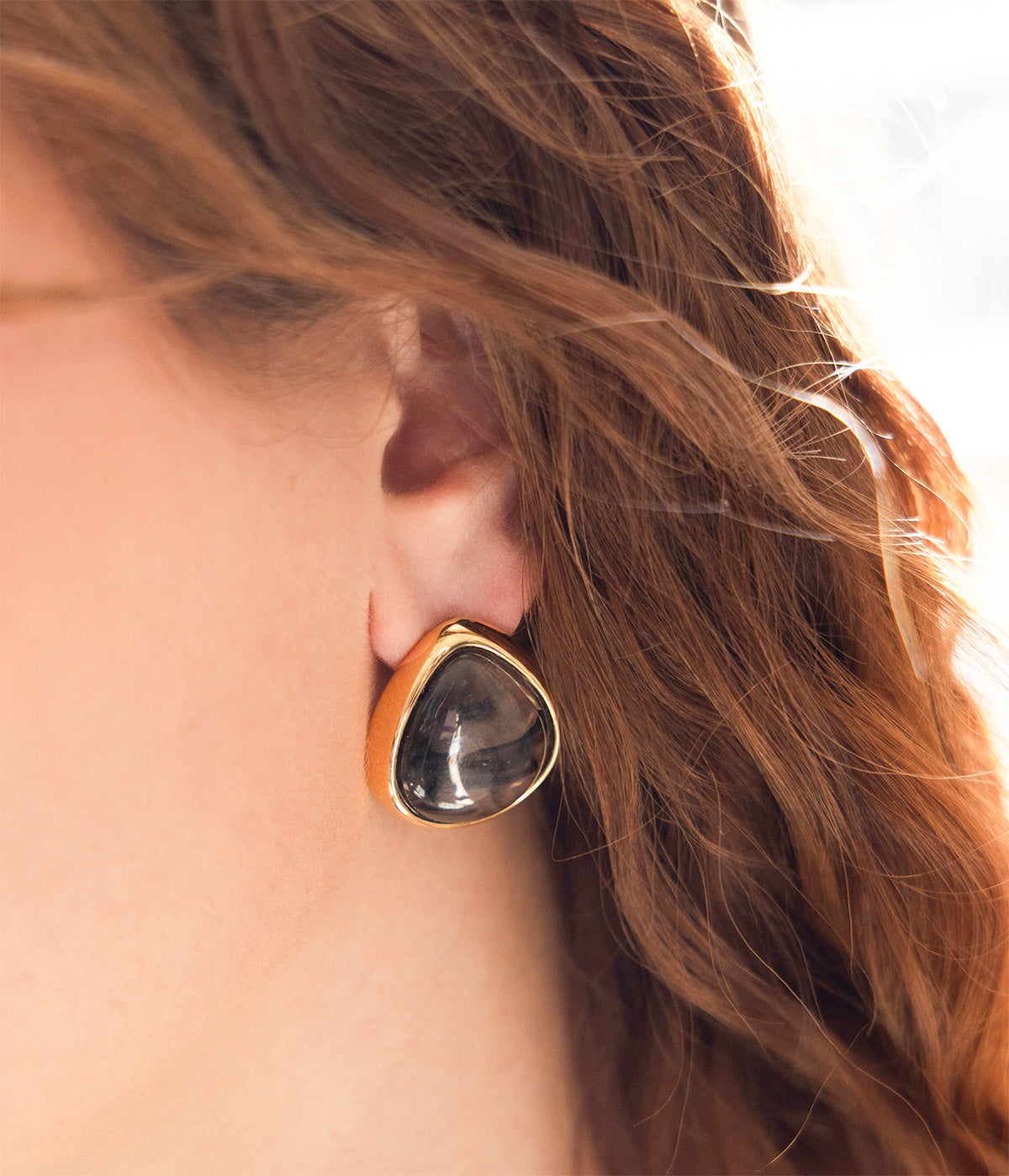Boucles d'oreilles Fernande (Acier doré)