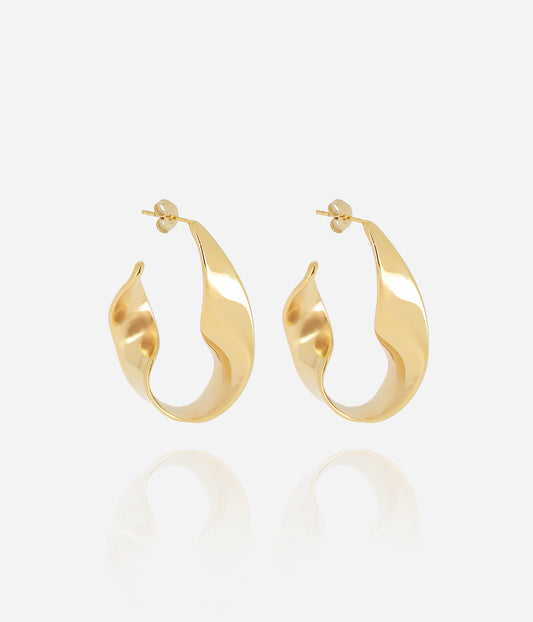 Boucles d'oreilles Pinelopi (Acier doré)