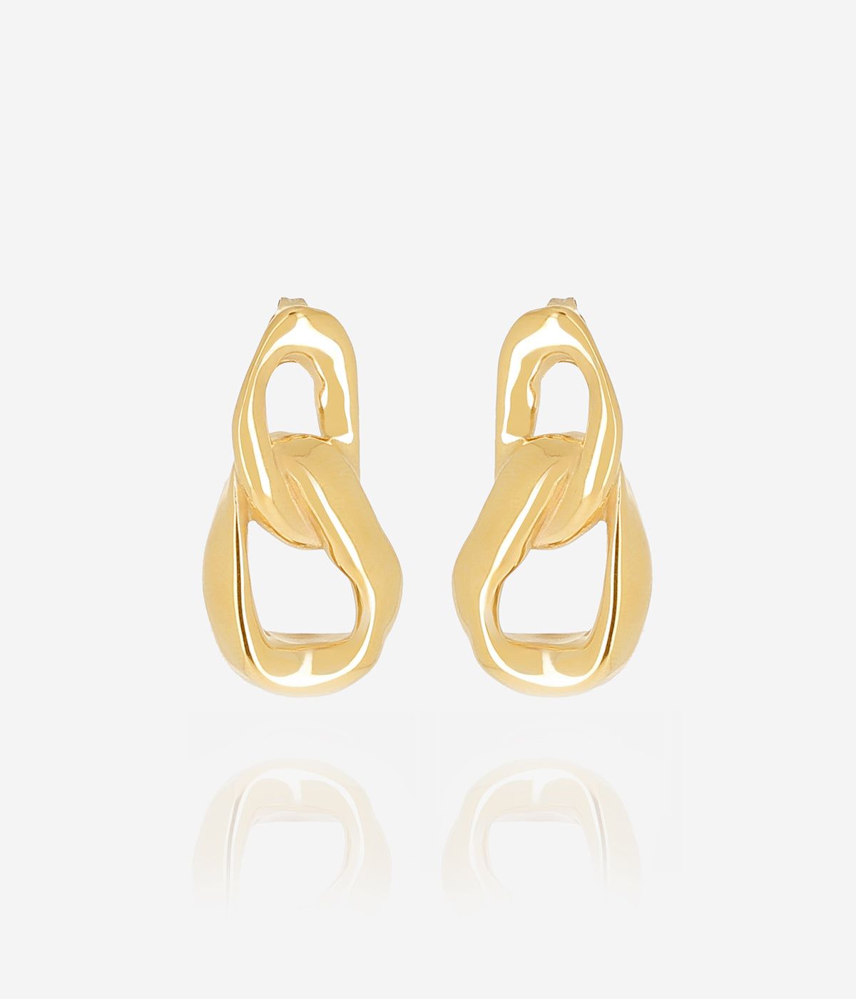 Boucles d'oreilles Emon (Acier doré)